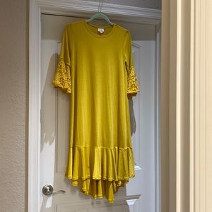 LulaRoe gold dress. Size S